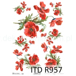 Papier ryżowy A4 R0957,maki